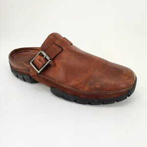 Ralph Lauren Men's Size 10D Leather Brown Clogs Casual 503002